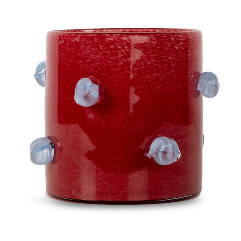 Byon Arlo lantern M o15 cm Wine red-light blue | Scandinavian Design | Tea light holders, lanterns & candle dishes | Red
