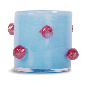 Byon Arlo lantern XS Ø10 cm Light blue-burgundy | Scandinavian Design | Tea light holders, lanterns & candle dishes | Blue