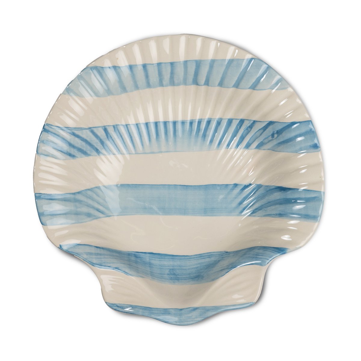 Byon Armona stripe plate 23.5x23.5 cm Light blue-white