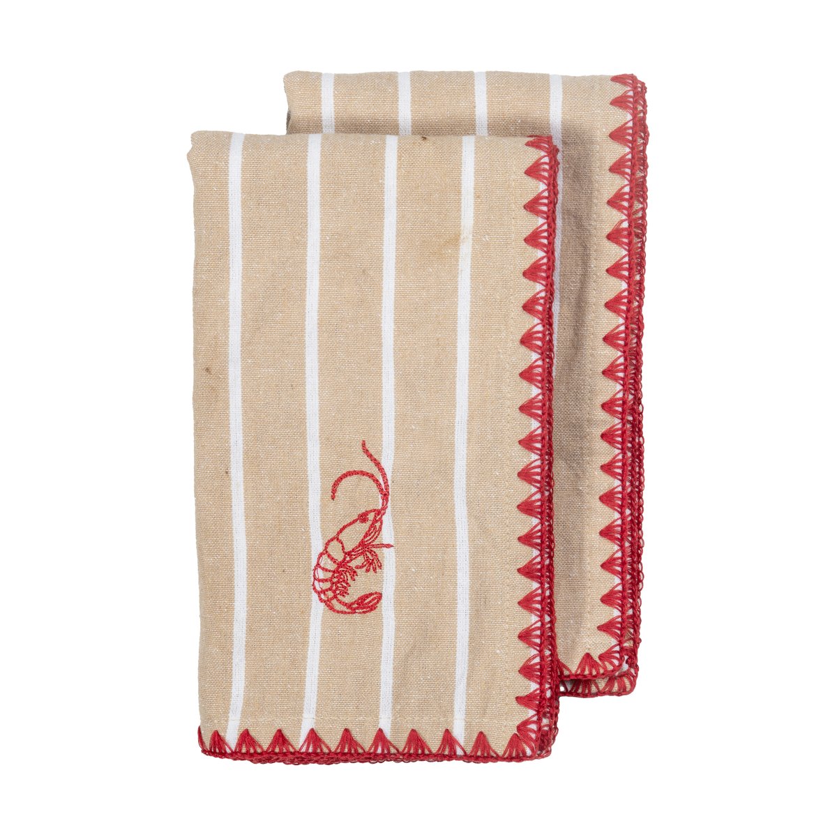 Byon Bubba fabric napkin 45x45 cm 2-pack Beige | Scandinavian Design | Linen & cotton napkins | Beige