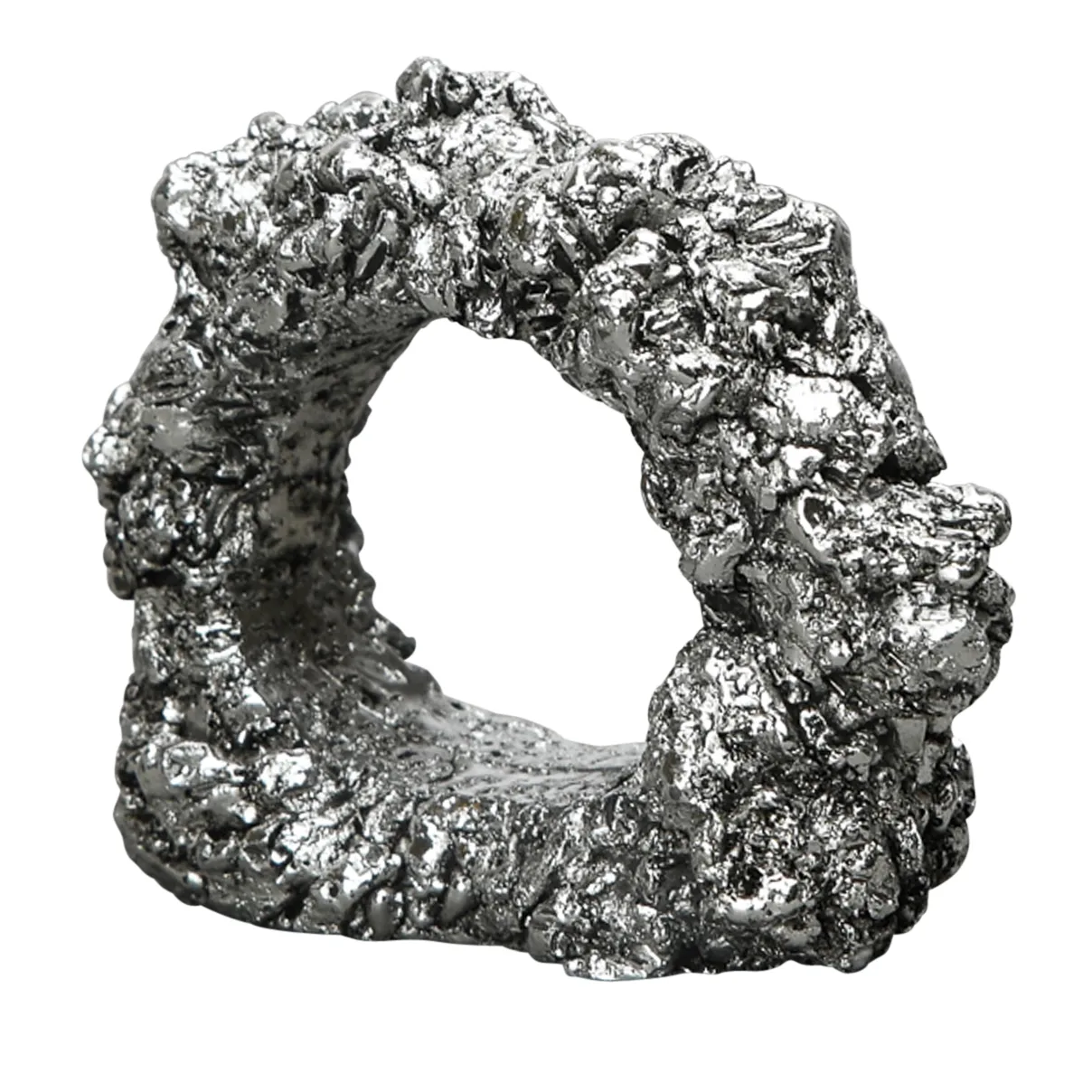 Byon napkin ring Mineral | Scandinavian Design | Napkin rings & holders | Silver-coloured