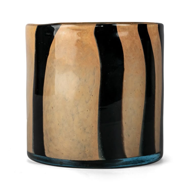 Byon Calore lantern-vase M o15 cm Black-beige | Scandinavian Design | Vases | Black