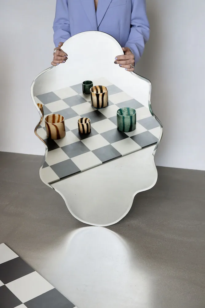 Calore lantern-vase M Ø15 cm, Brown-beige Byon