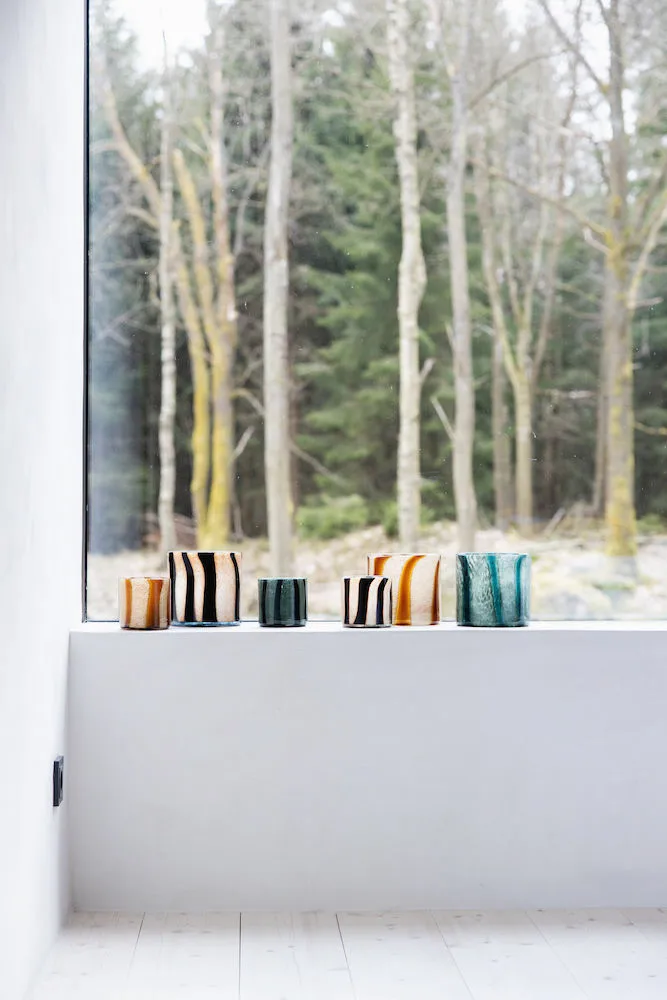 Calore lantern-vase M Ø15 cm, Brown-beige Byon