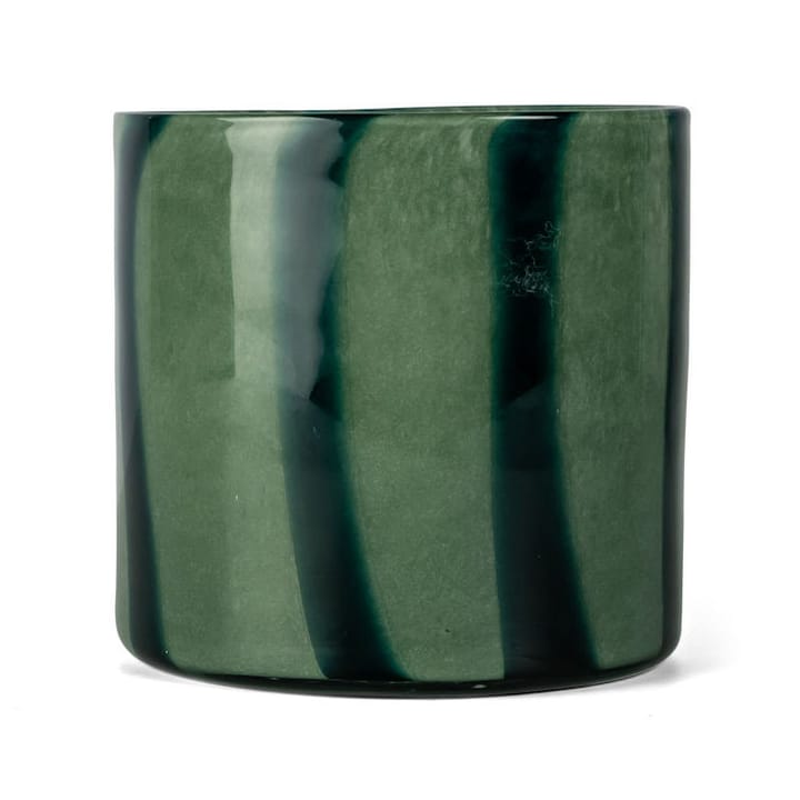 Calore lantern-vase M Ø15 cm - Green-dark green - Byon