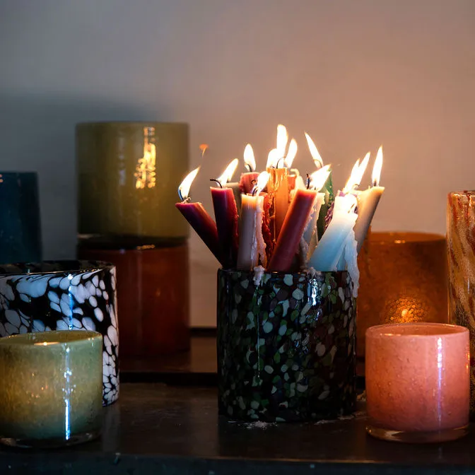 Calore lantern-vase M Ø15 cm, Green Byon