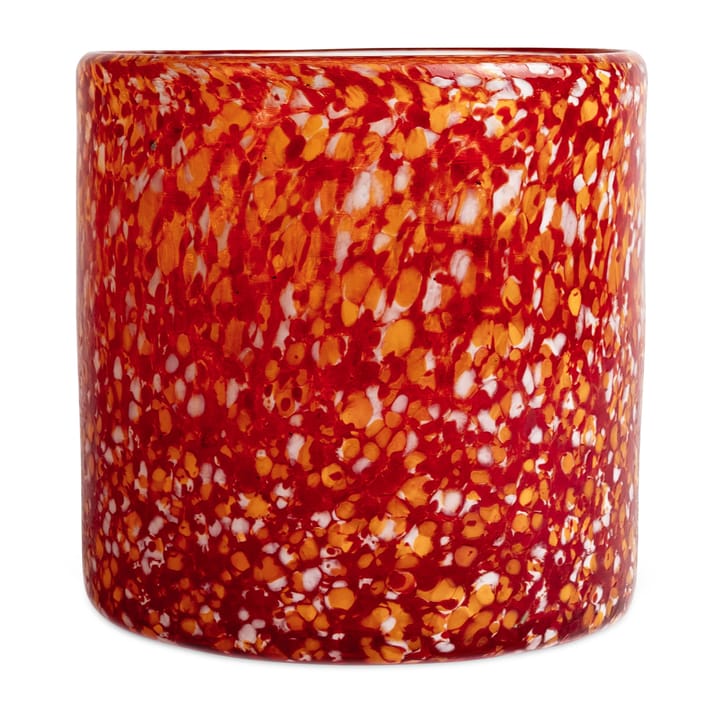 Calore tealight holder M 15 cm - Red-orange - Byon