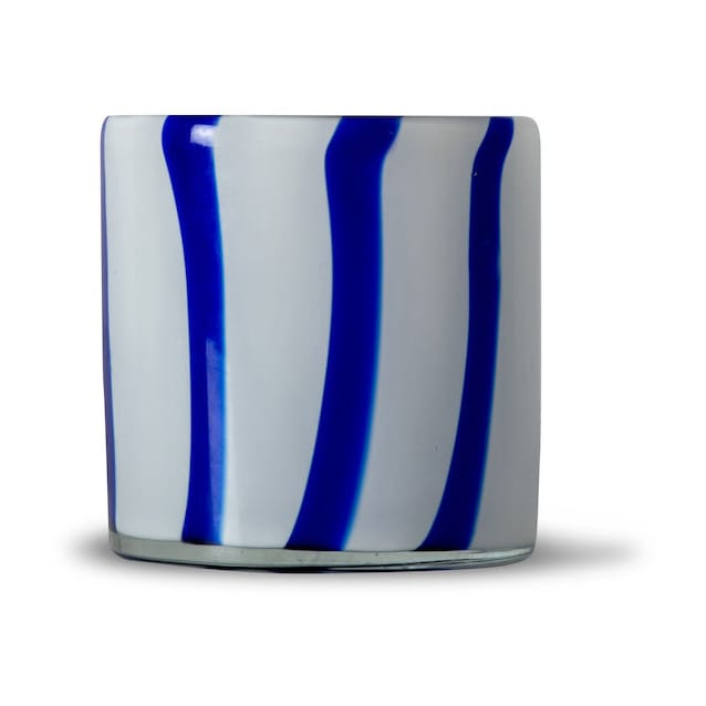 Calore tealight holder XS 10 cm - Blue-white - Byon