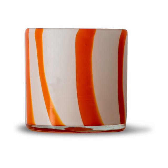Calore tealight holder XS 10 cm - Orange-white - Byon