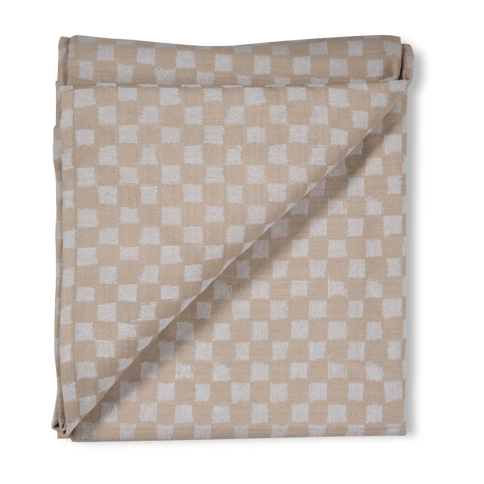Byon Checki table cloth 150x250 cm Beige | Scandinavian Design | Tablecloths | Beige