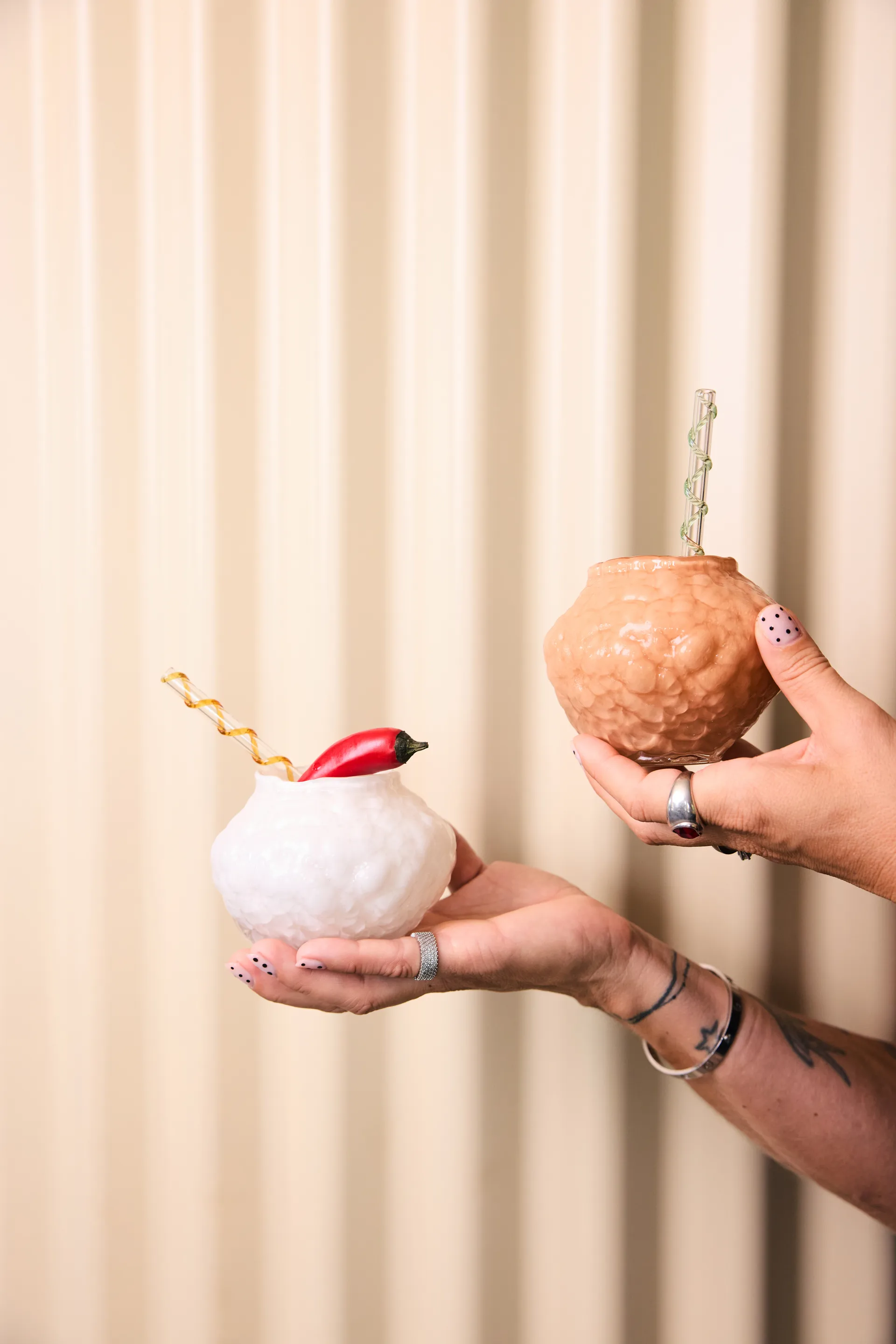 Corallo vase mini 11x11x8 cm, Off-white Byon