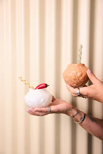 Corallo vase mini 11x11x8 cm - Off-white - Byon