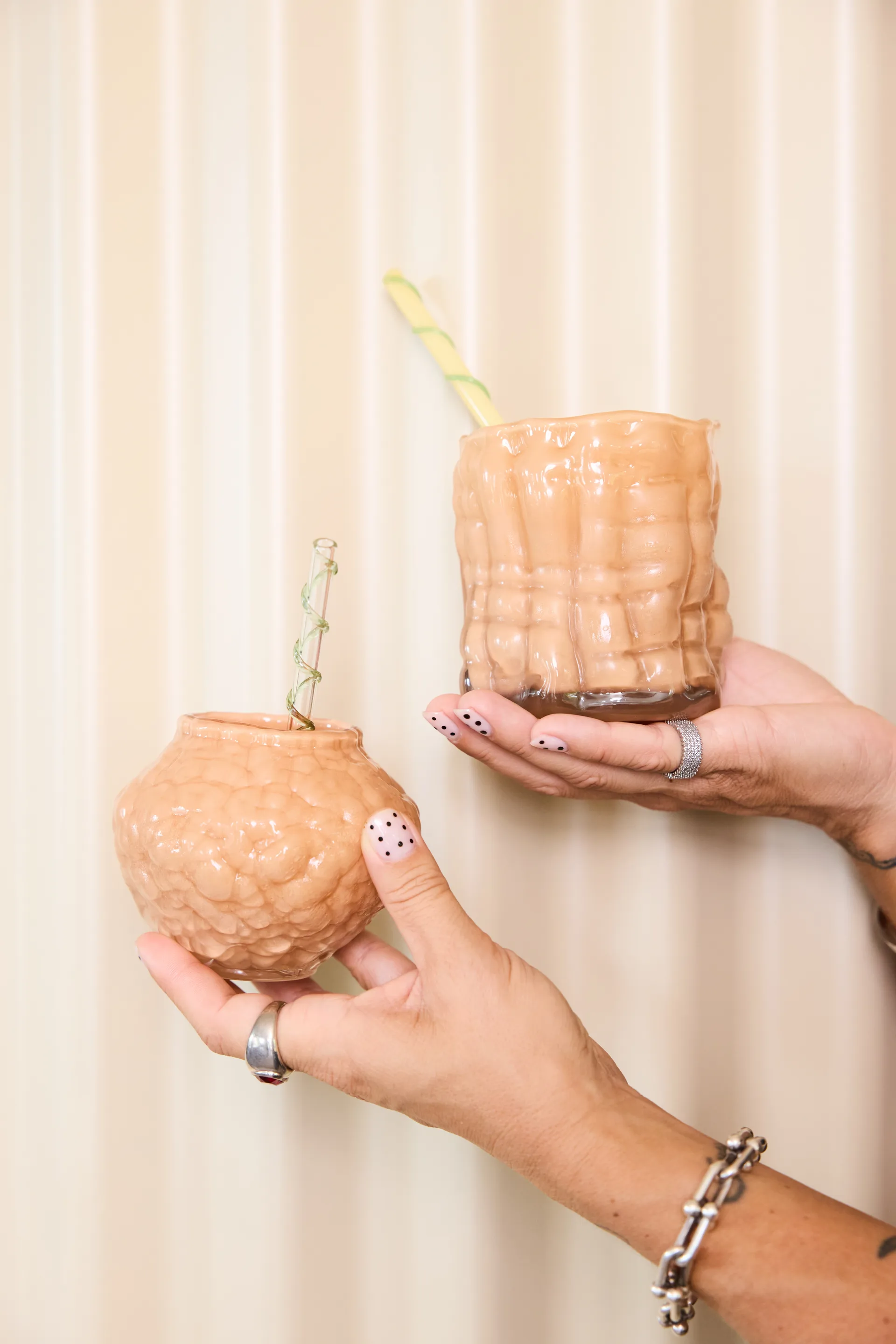 Corallo vase mini 11x11x8 cm, Peach Byon