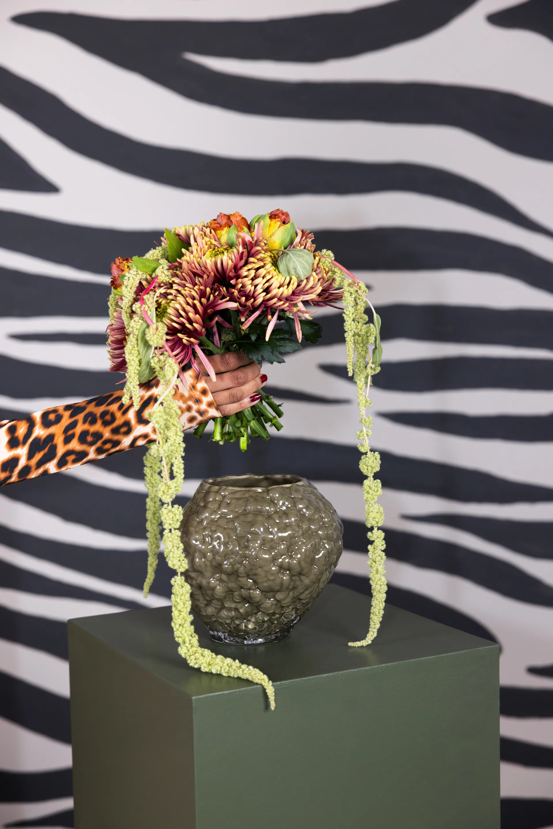 Corallo vase XS 19x17x17.5 cm, Green Byon