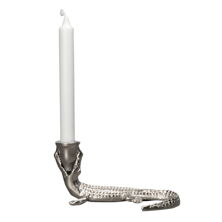 Crocodile candle sticks - Silver - Byon