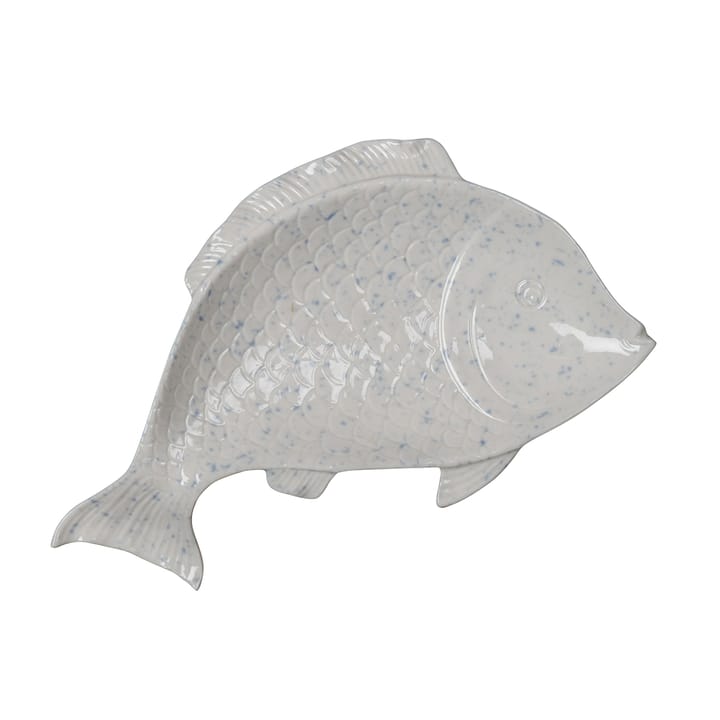 Daria serving bowl, Off white-light blue Byon