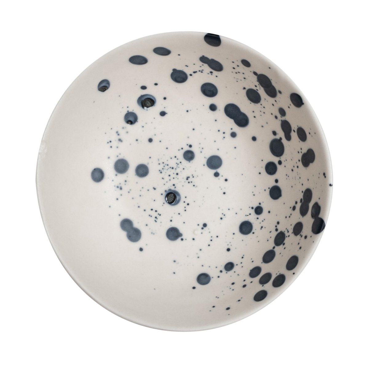 Byon Dottie bowl o 13 cm Black-white | Scandinavian Design | Breakfast bowls | White