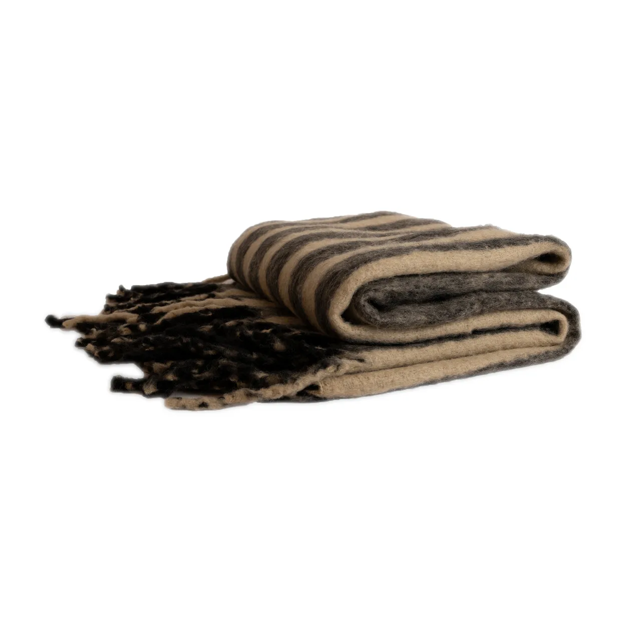 Byon Edien blanket 125x150 cm Black-beige | Scandinavian Design | Wool blankets & throws | Black