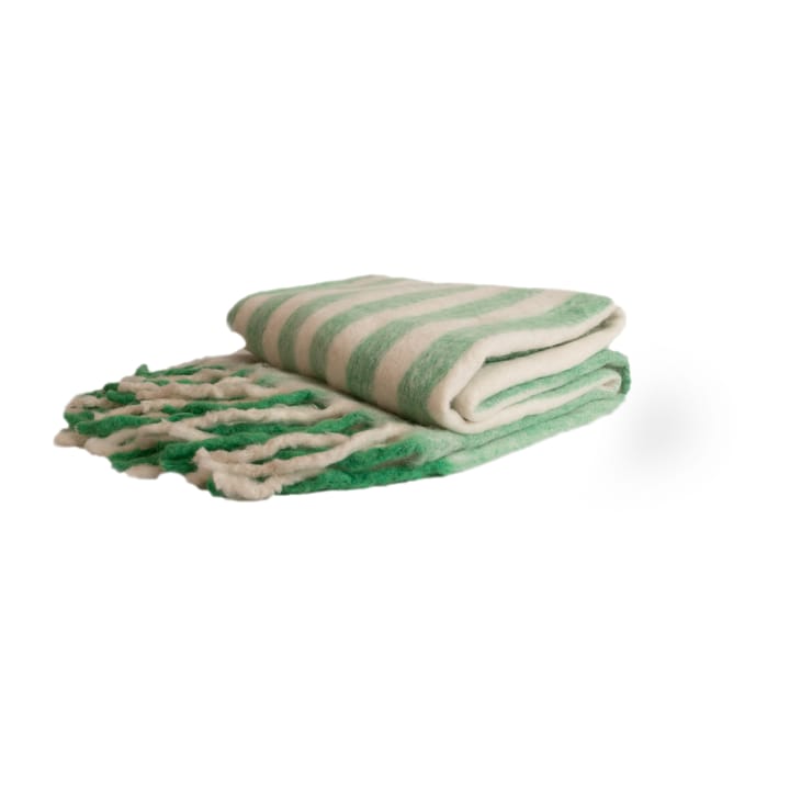 Edien blanket 125x150 cm - Green-white - Byon