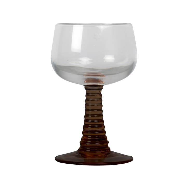 Ewa wine glass, clear-brown Byon