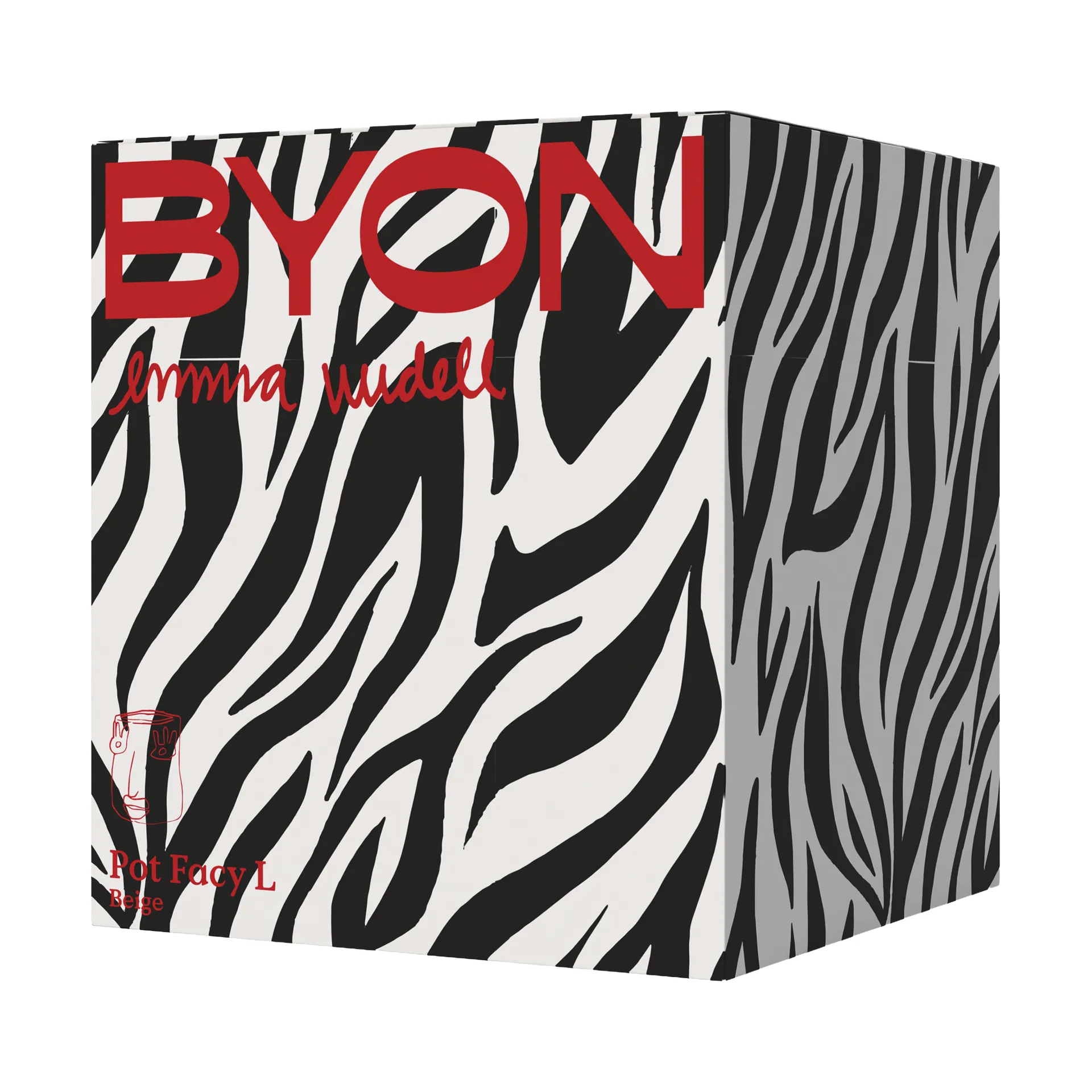 Facy pot L 24x19x22 cm, Beige Byon