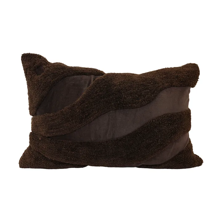 Fluffy cushion 50x50 cm - Brown, 40x60 cm - Byon