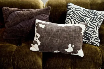 Fluffy cushion 50x50 cm - Brown, 40x60 cm - Byon