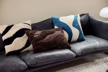 Fluffy cushion 50x50 cm - Brown, 40x60 cm - Byon