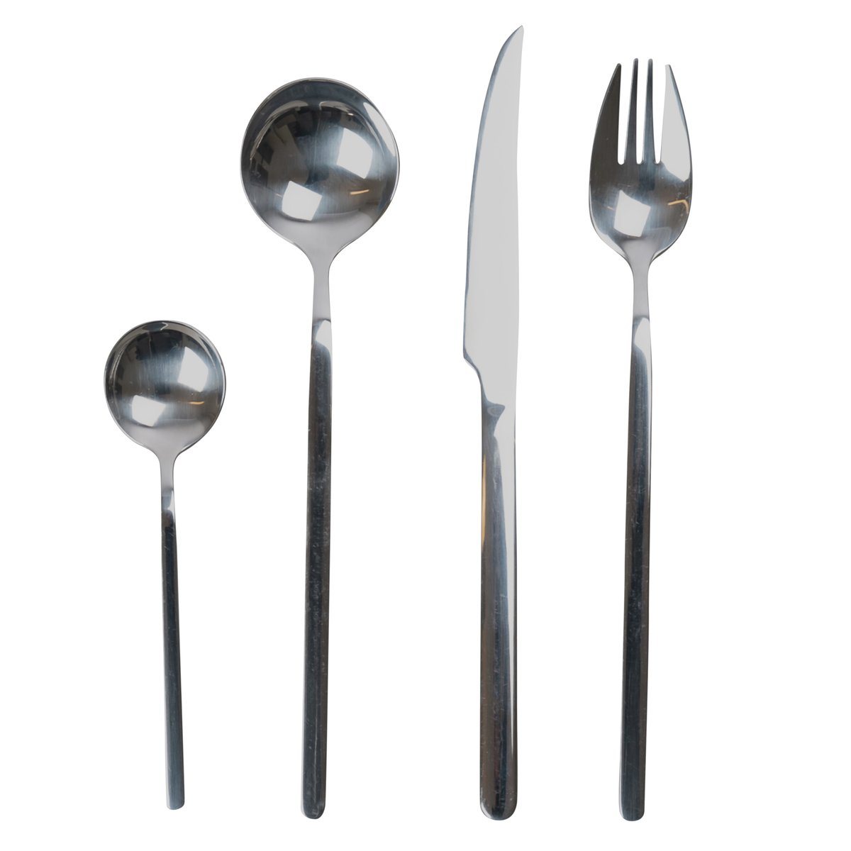 Byon Frank cutlery set 16 pieces | Scandinavian Design | Cutlery sets | Silver-coloured