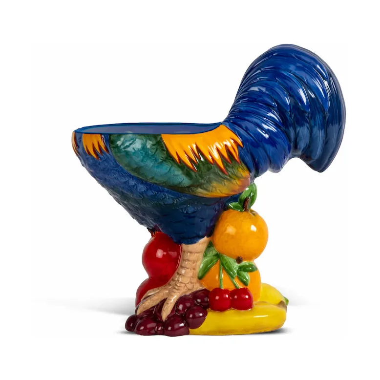 Fruity Rooster bowl, Blue Byon