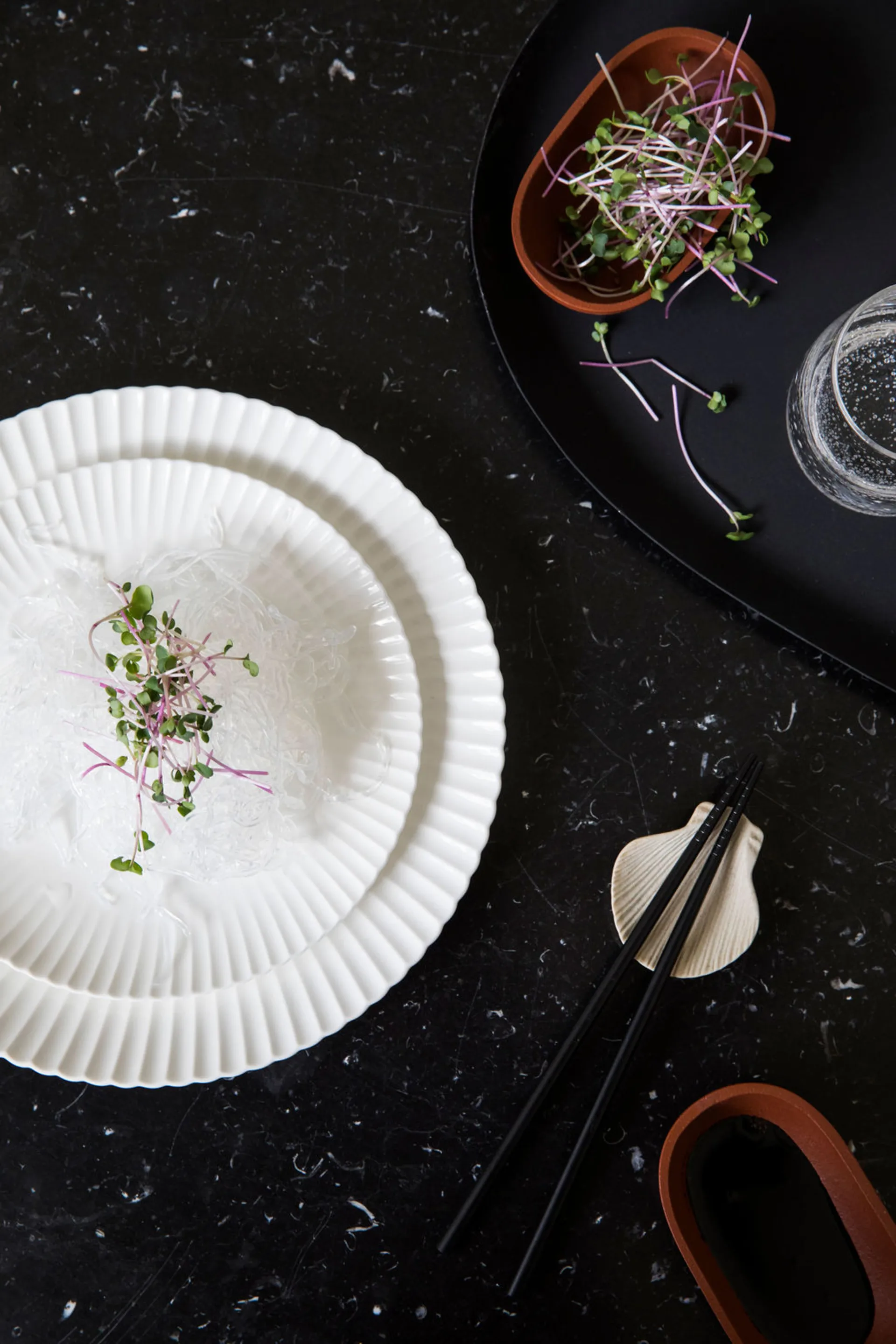 Fumiko chopstick holder 4-pack, Beige Byon