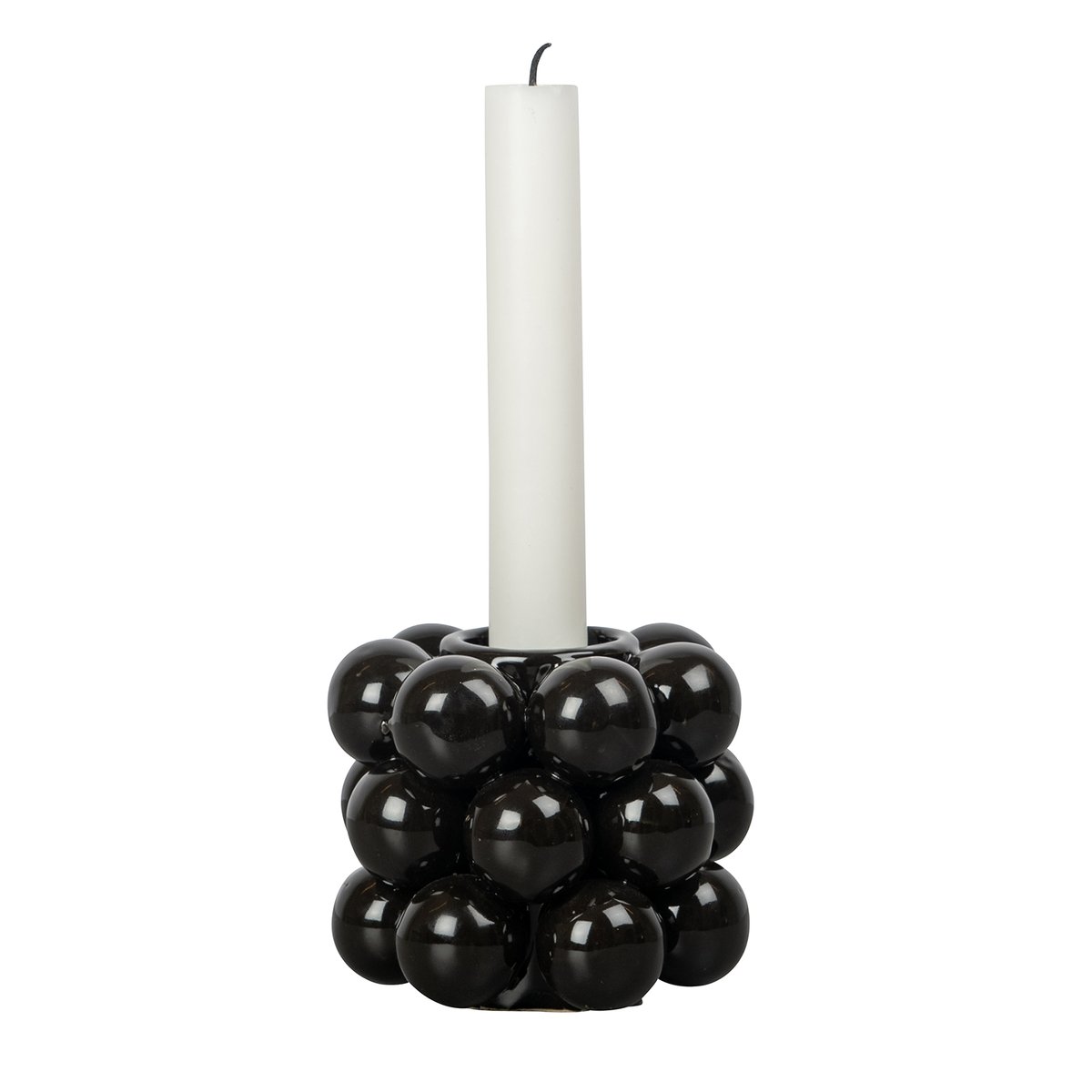 Byon Globe candle sticks 8.5 cm black | Scandinavian Design | Candle holders | Black