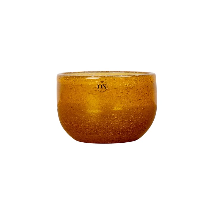 Hollow glass bowl 8 cm - amber - Byon