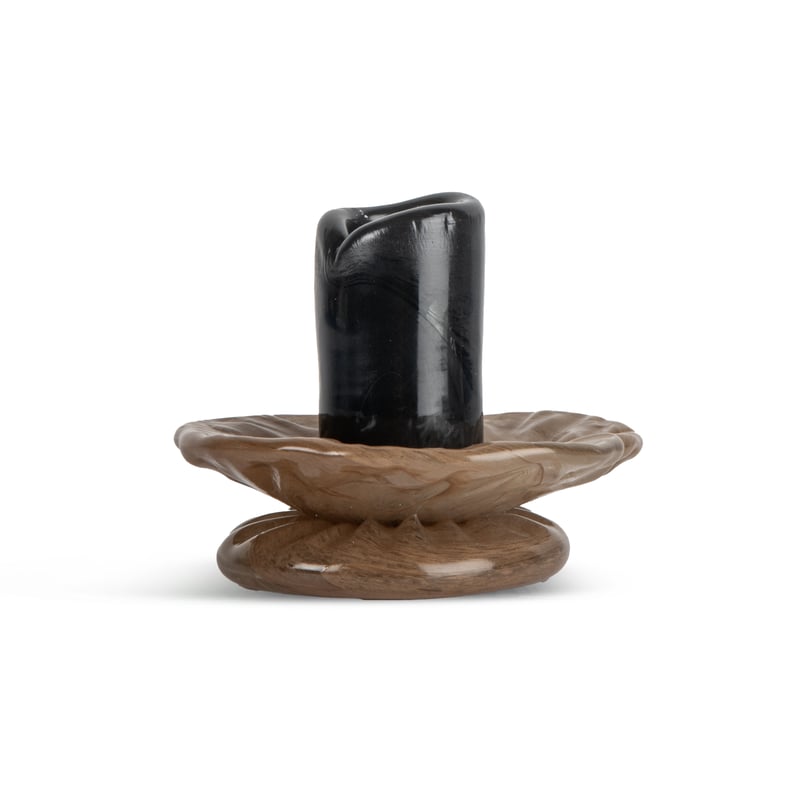 Byon Lara candle holder XS 9 cm Black-beige