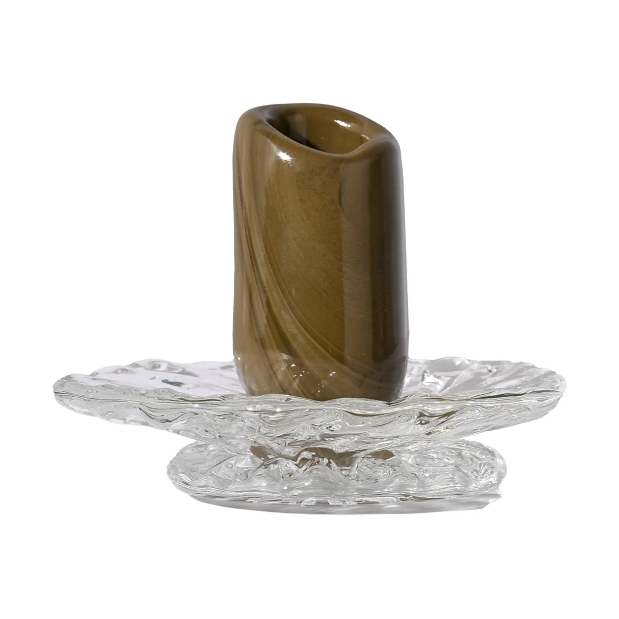 Byon Lara candle holder XS 9 cm Green-clear | Scandinavian Design | Candle holders | Green