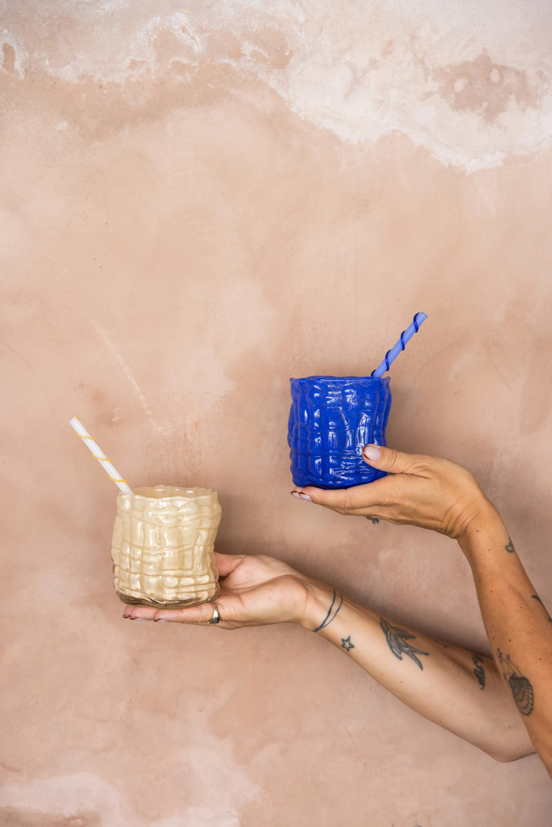 Laranne candle holder Ø10 cm, Beige Byon