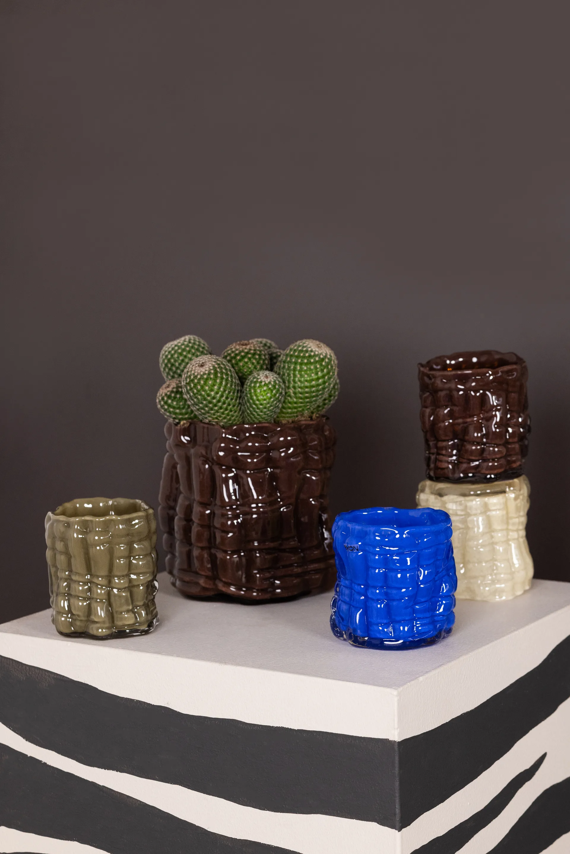 Laranne candle holder Ø10 cm, Green Byon