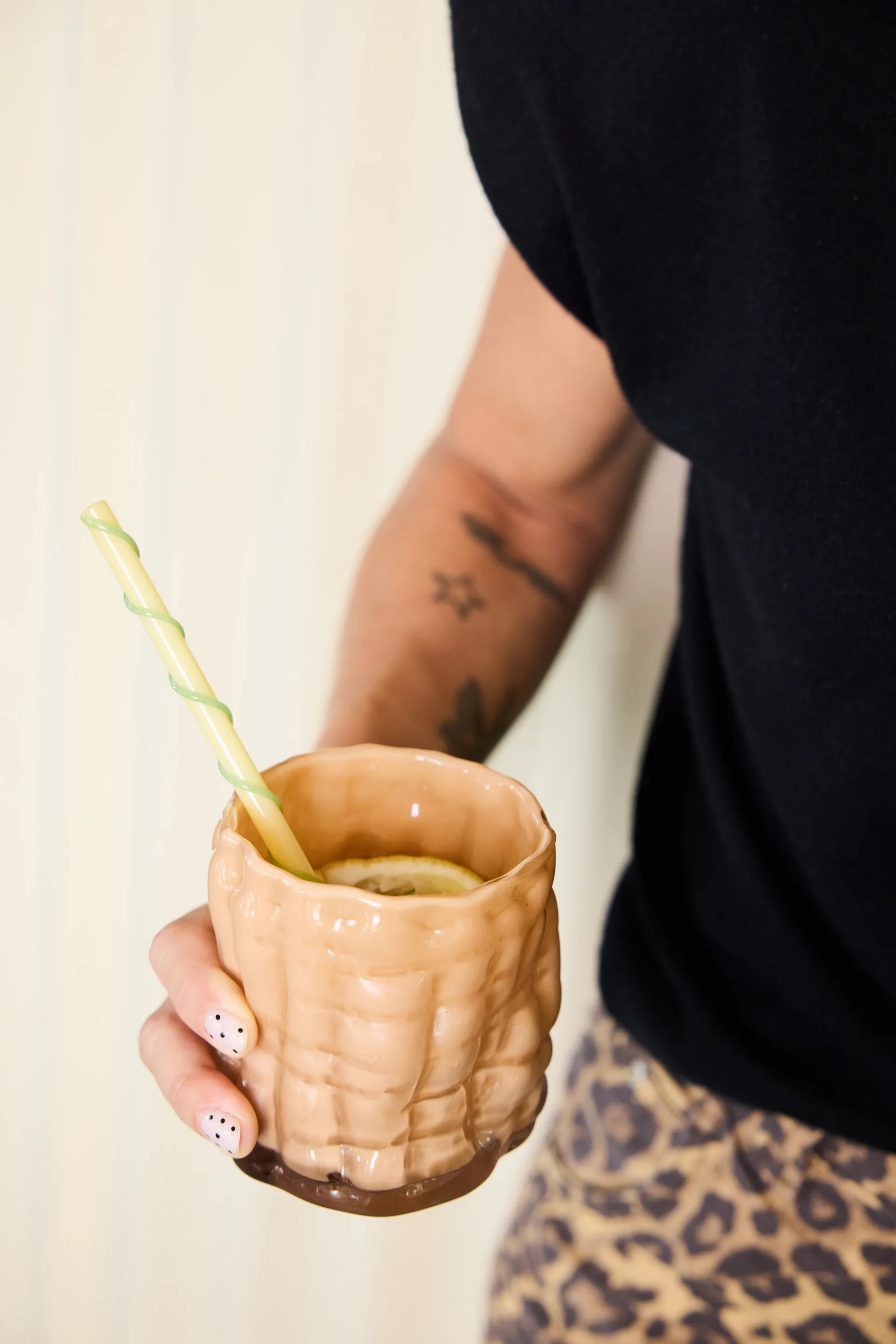 Laranne candle holder Ø10 cm, Peach Byon