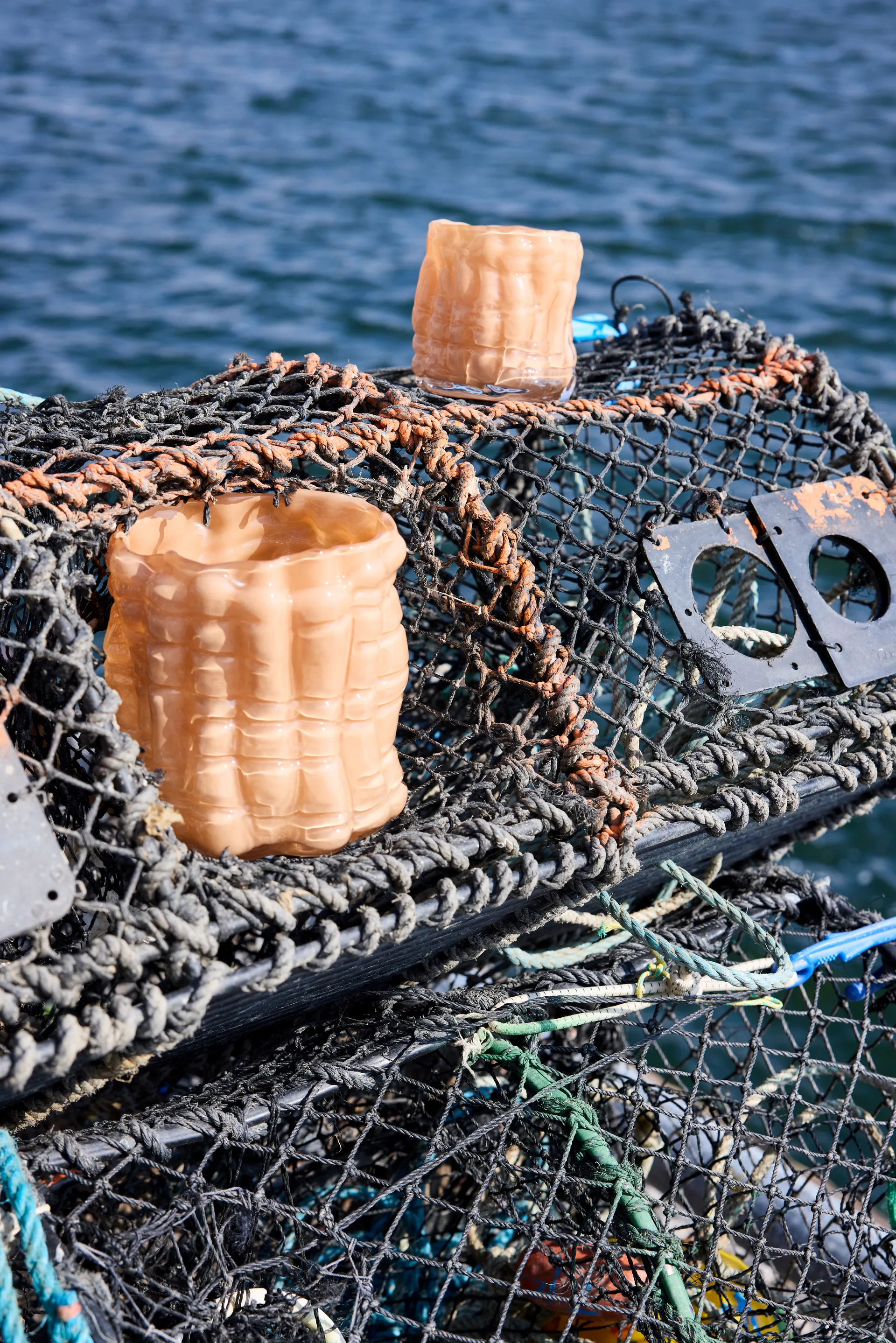 Laranne candle holder Ø15 cm, Peach Byon