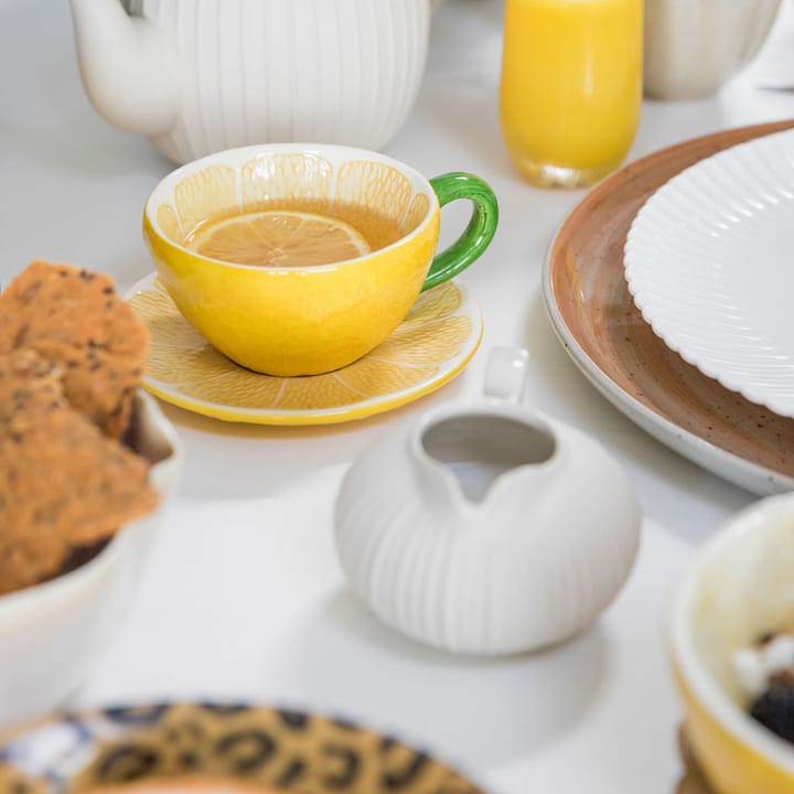 Lemon cup with saucer 25 cl, Yellow Byon