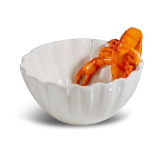 Byon Lobsti bowl Ø14 cm White-orange