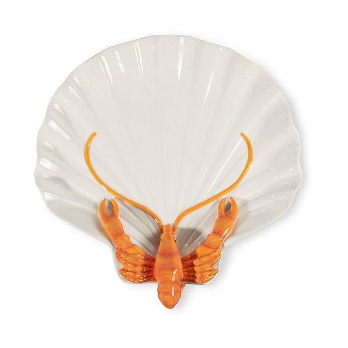 Lobsti serving plate - White-orange - Byon