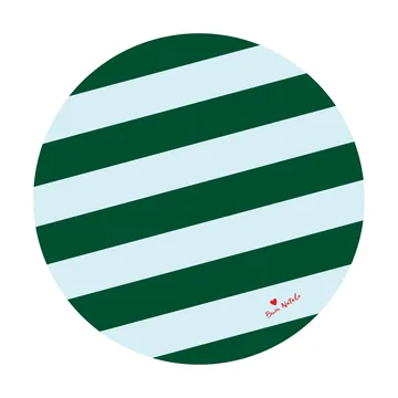 Love Christmas tree mat Ø100 cm - Green-light blue - Byon