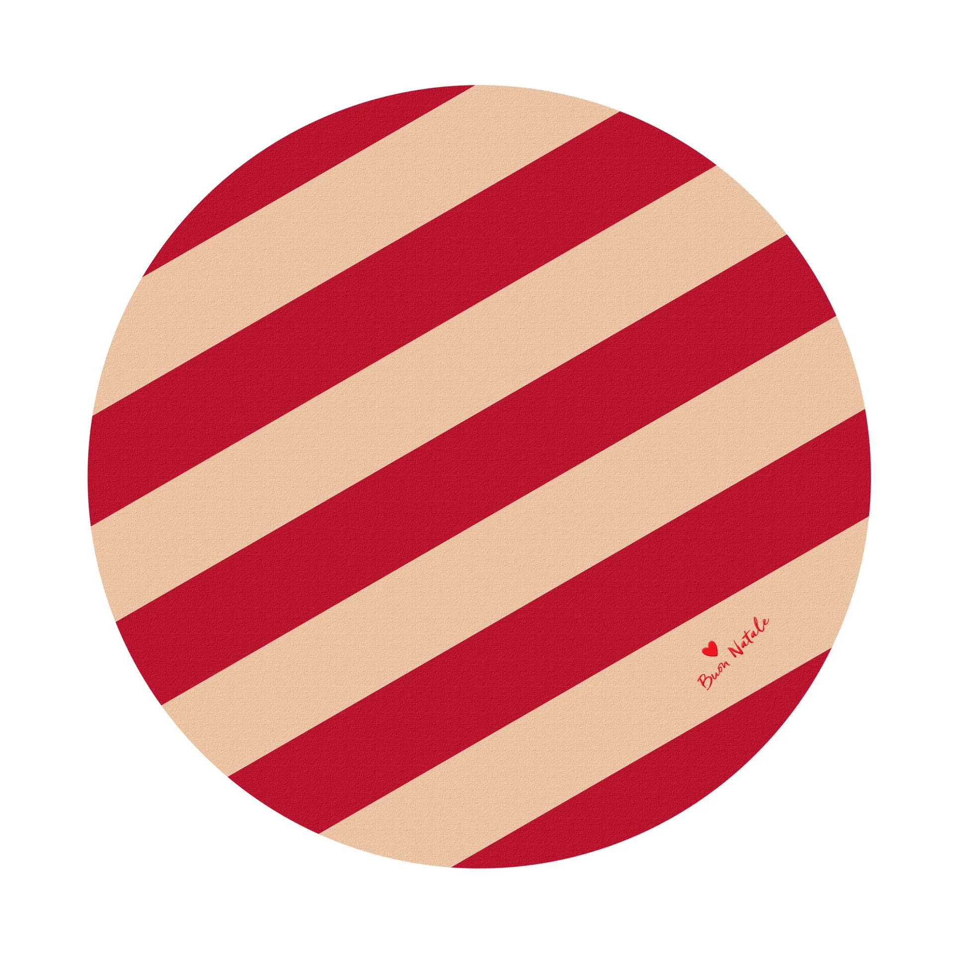 Love Christmas tree mat Ø100 cm, Red-sand Byon