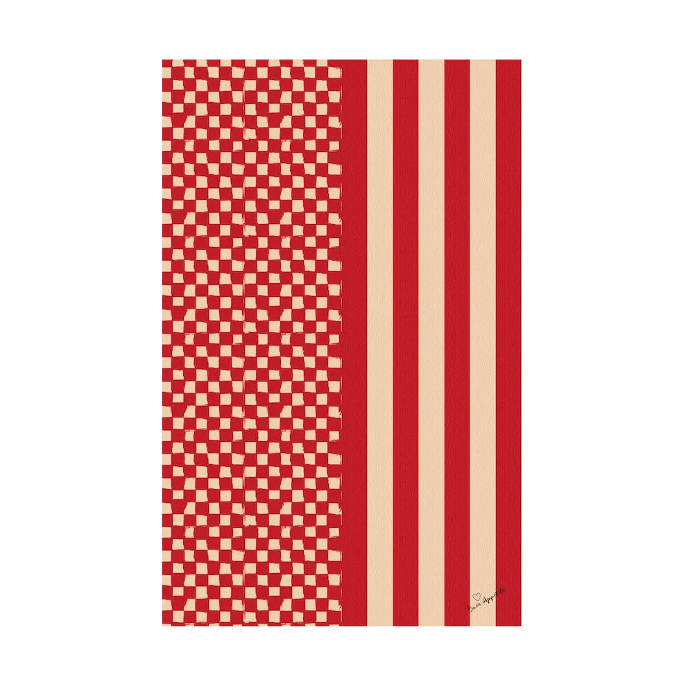 Byon Love tablecloth 150x280 cm Red sand | Scandinavian Design | Table runners | Red