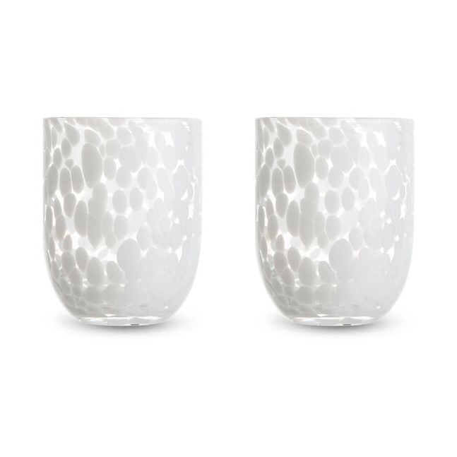Byon Messy Glass 30 cl 2-Pack White | Scandinavian Design | Drinking glasses & tumblers | White