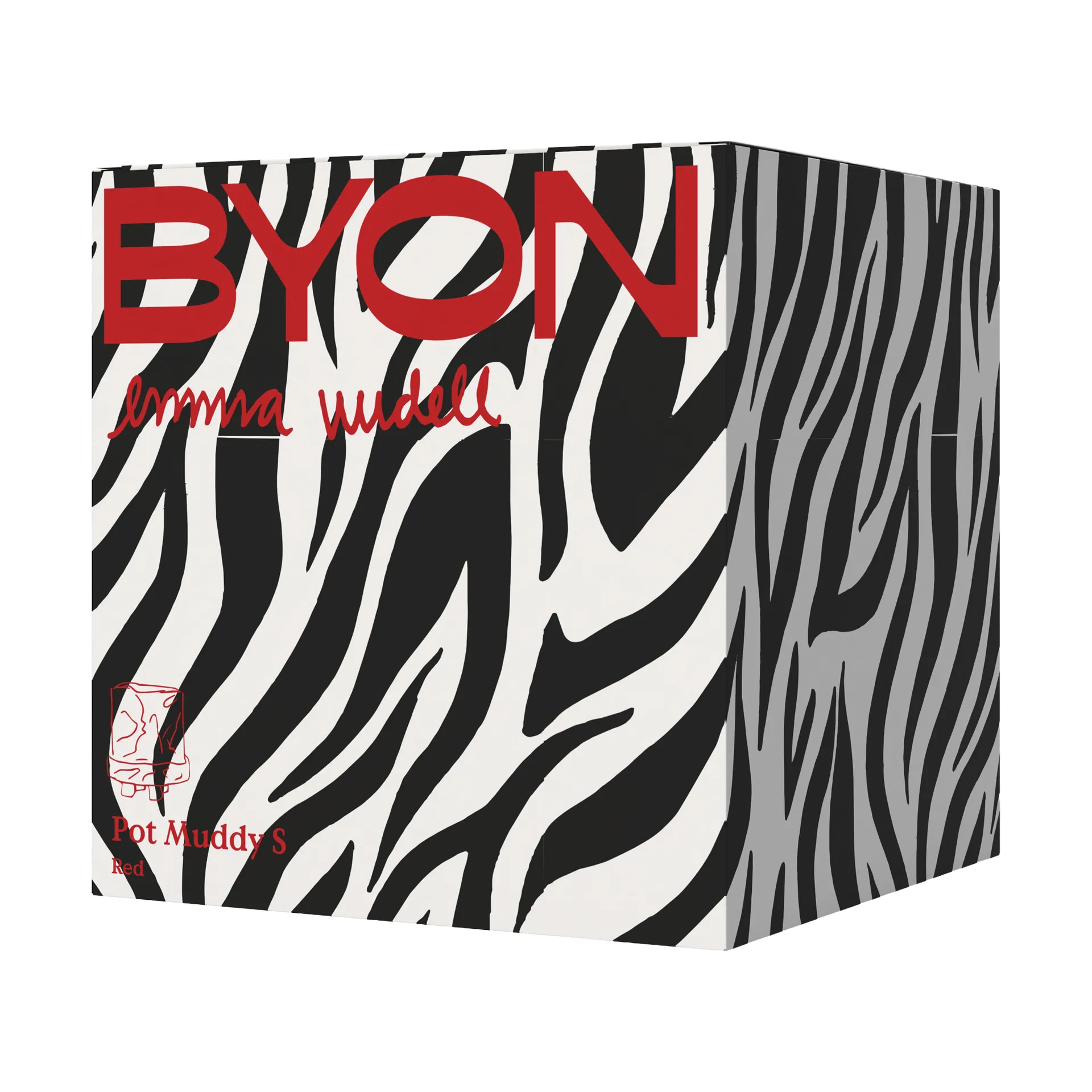 Muddy pot S Ø17.5 cm, Red Byon