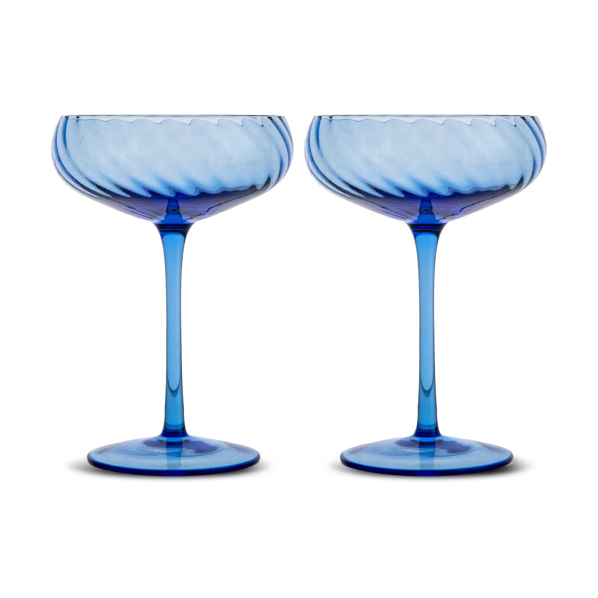 Byon Opacity champagne coupe 300 ml 2-pack Blue