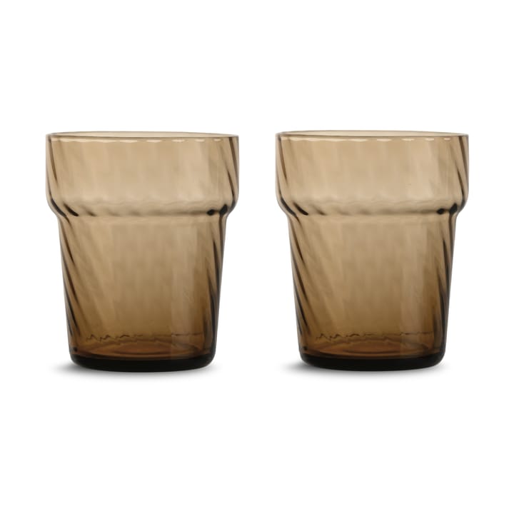 Opacity drinking glasses 30 cl 2-pack - Brown - Byon