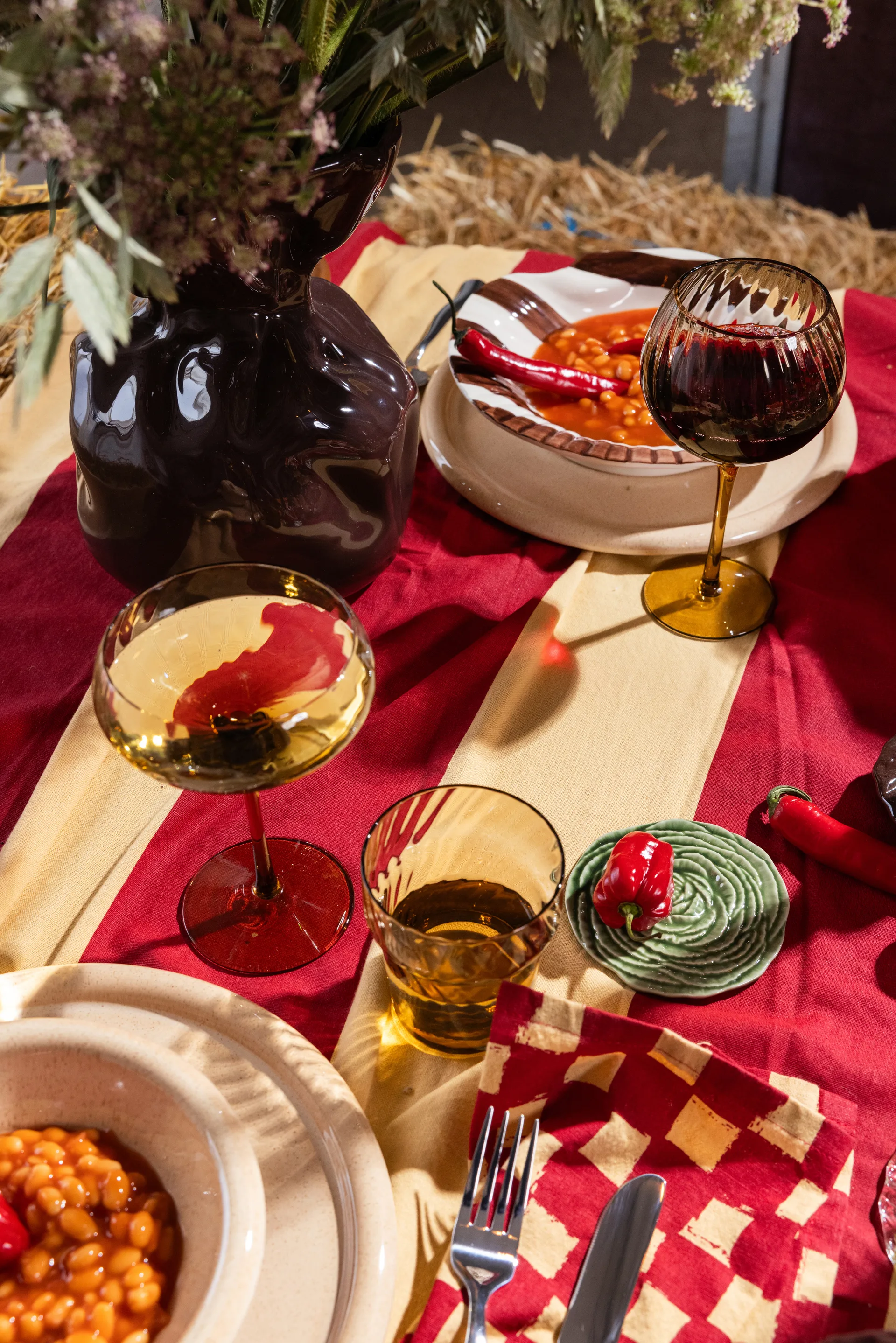 Opacity drinking glasses 30 cl 2-pack, Brown Byon